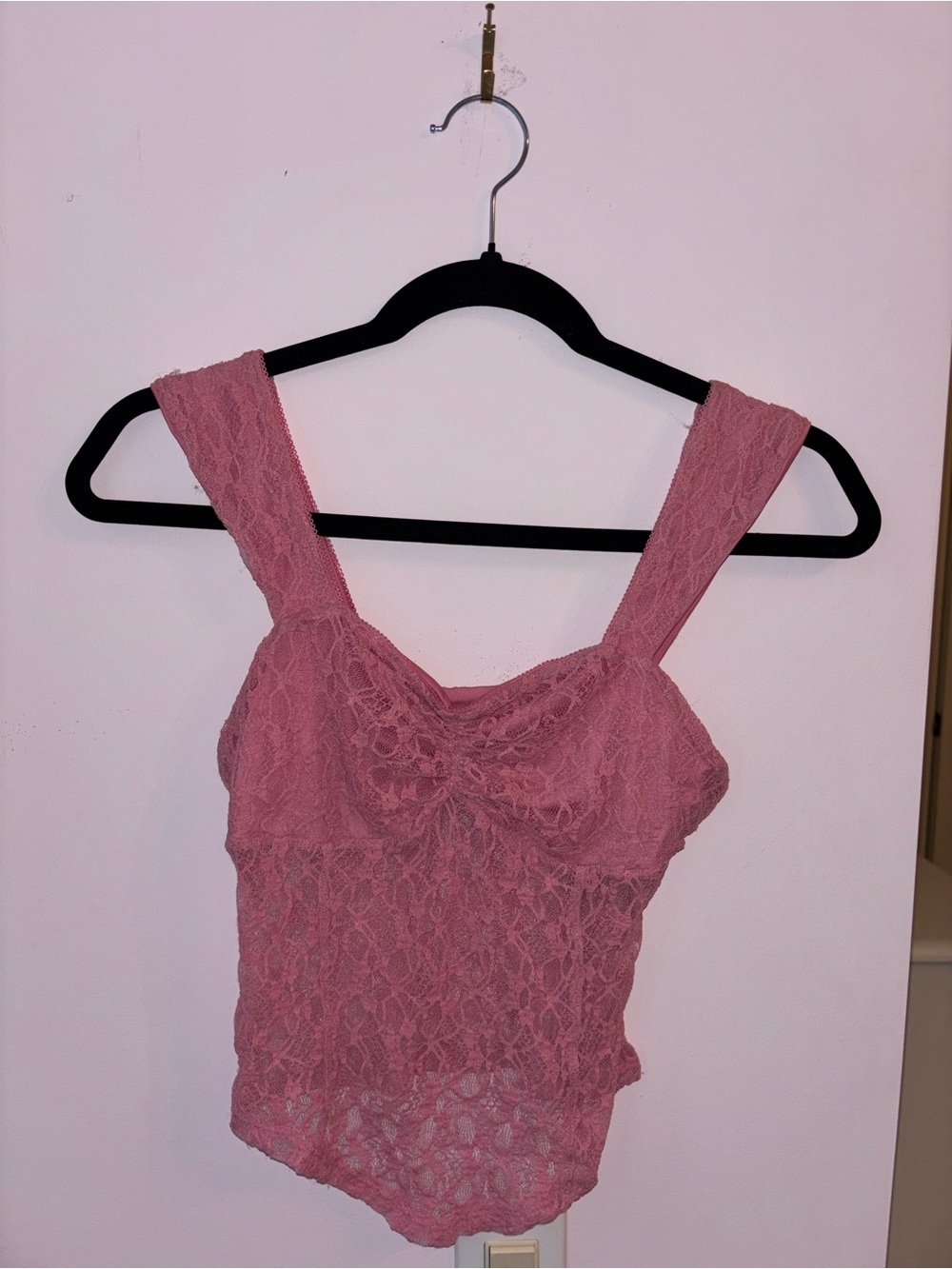 Kimchi Blue Pink Lace Camisole Tank Top